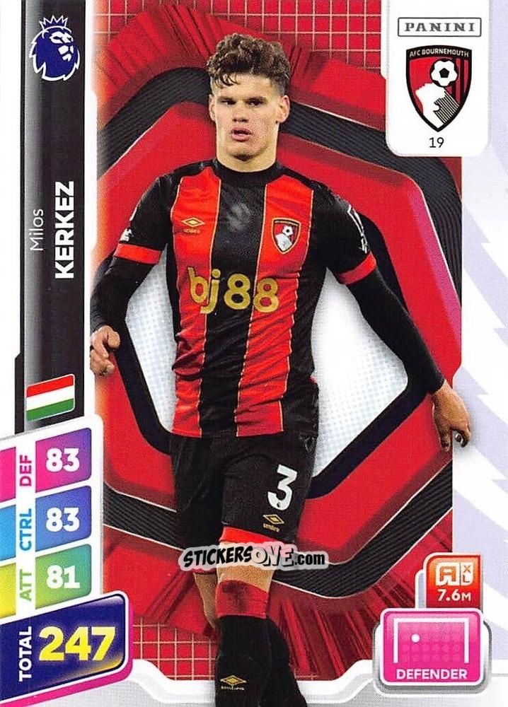 Sticker Milos Kerkez - English Premier League 2024-2025. Adrenalyn XL Plus
 n. 19 - Panini