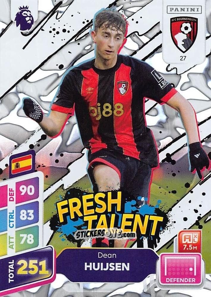 Figurina Dean Huijsen - English Premier League 2024-2025. Adrenalyn XL Plus
 n. 27 - Panini