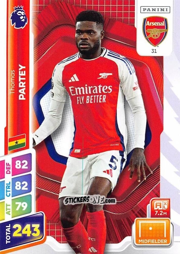 Sticker Thomas Partey - English Premier League 2024-2025. Adrenalyn XL Plus
 n. 31 - Panini