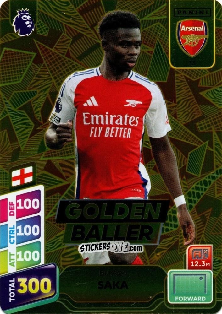 Figurina Bukayo Saka - English Premier League 2024-2025. Adrenalyn XL Plus
 n. 33 - Panini