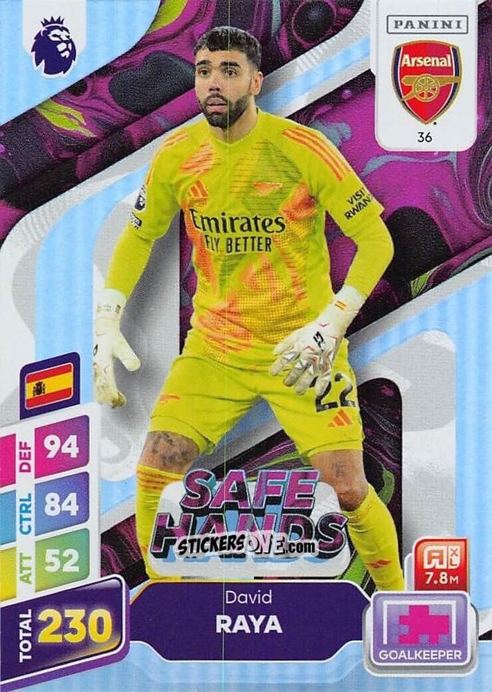 Sticker David Raya - English Premier League 2024-2025. Adrenalyn XL Plus
 n. 36 - Panini