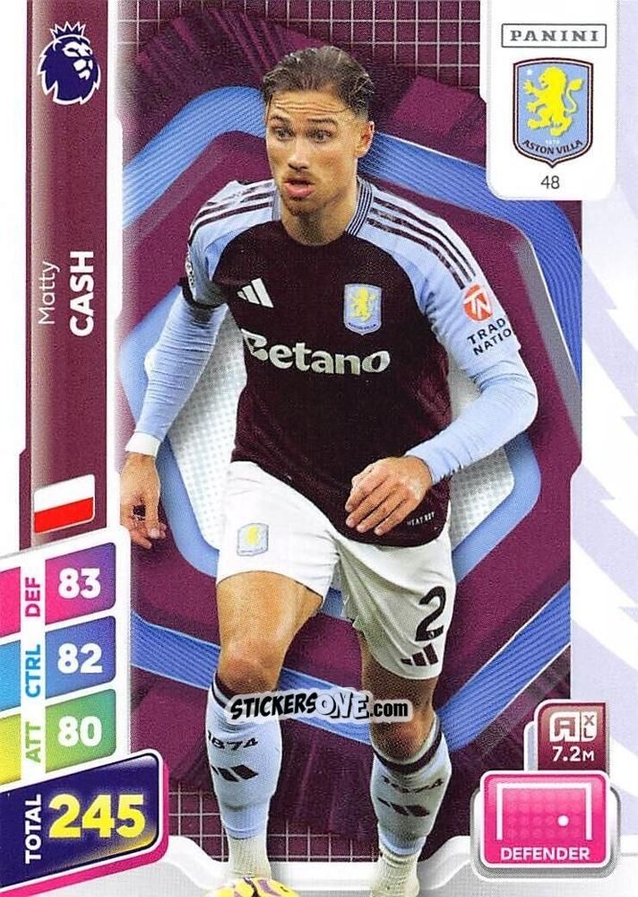 Sticker Matty Cash - English Premier League 2024-2025. Adrenalyn XL Plus
 n. 48 - Panini