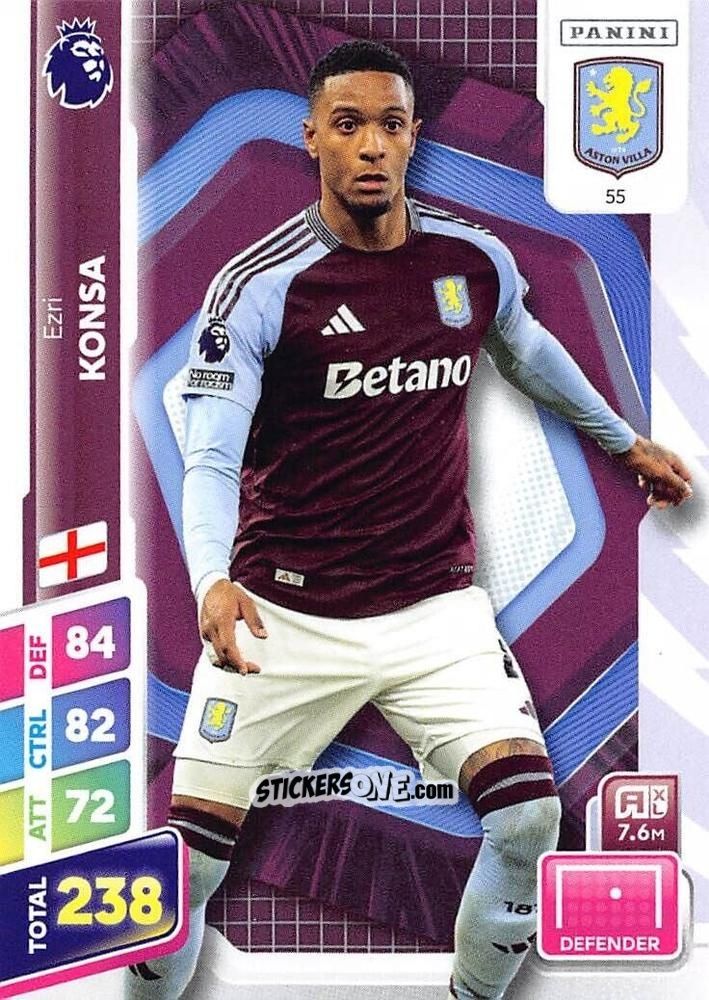 Figurina Ezri Konsa - English Premier League 2024-2025. Adrenalyn XL Plus
 n. 55 - Panini