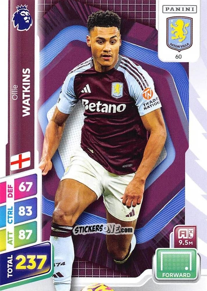 Cromo Ollie Watkins - English Premier League 2024-2025. Adrenalyn XL Plus
 n. 60 - Panini