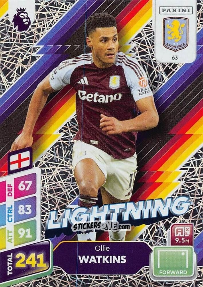 Cromo Ollie Watkins - English Premier League 2024-2025. Adrenalyn XL Plus
 n. 63 - Panini