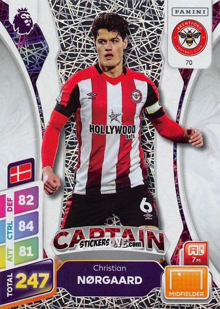 Sticker Christian Nørgaard - English Premier League 2024-2025. Adrenalyn XL Plus
 n. 70 - Panini