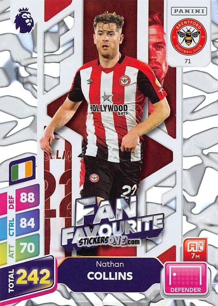 Sticker Nathan Collins - English Premier League 2024-2025. Adrenalyn XL Plus
 n. 71 - Panini