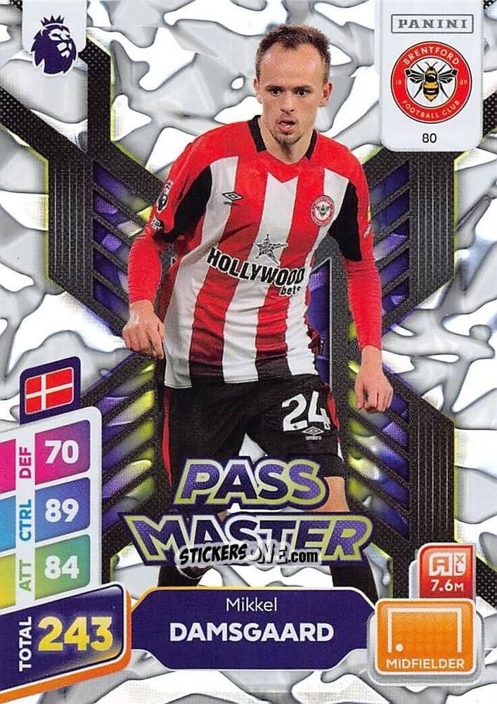 Sticker Mikkel Damsgaard - English Premier League 2024-2025. Adrenalyn XL Plus
 n. 80 - Panini