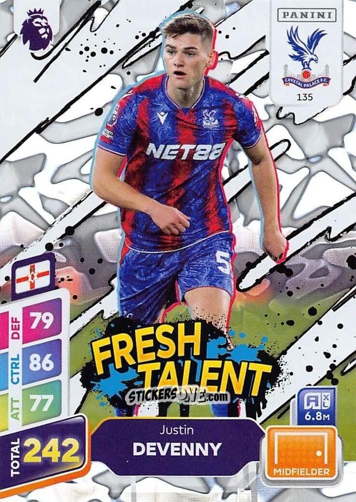 Cromo Justin Devenny - English Premier League 2024-2025. Adrenalyn XL Plus
 n. 135 - Panini