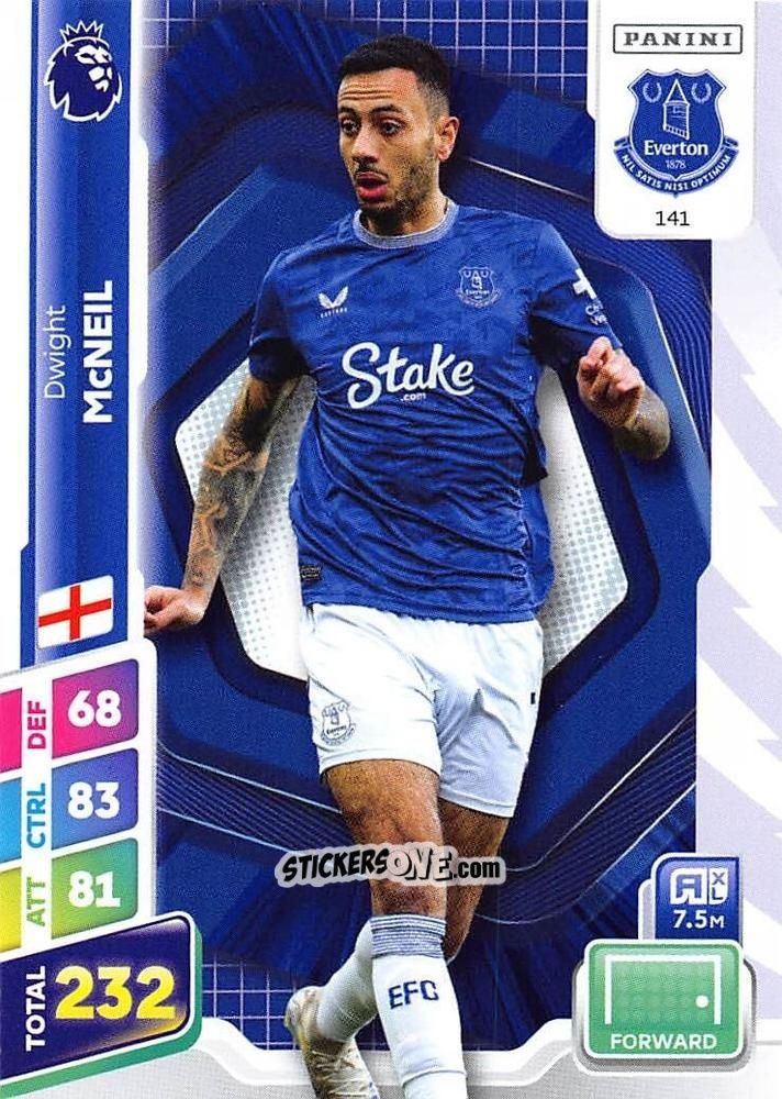 Sticker Dwight McNeil - English Premier League 2024-2025. Adrenalyn XL Plus
 n. 141 - Panini