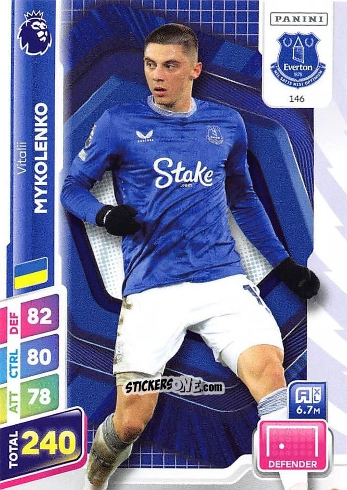 Sticker Vitaliy Mykolenko - English Premier League 2024-2025. Adrenalyn XL Plus
 n. 146 - Panini