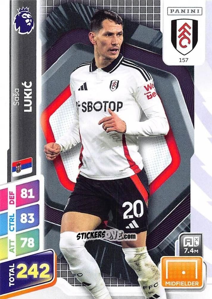 Cromo Saša Lukić - English Premier League 2024-2025. Adrenalyn XL Plus
 n. 157 - Panini