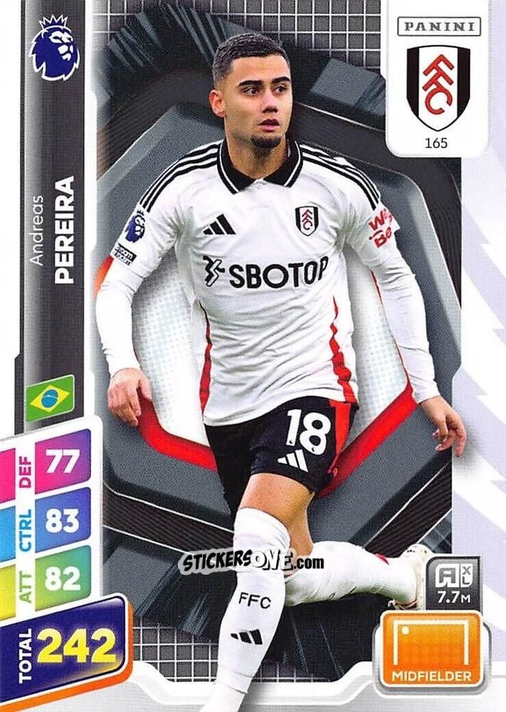 Figurina Andreas Pereira - English Premier League 2024-2025. Adrenalyn XL Plus
 n. 165 - Panini