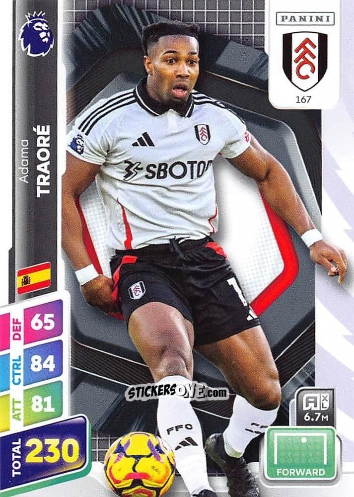 Cromo Adama Traoré - English Premier League 2024-2025. Adrenalyn XL Plus
 n. 167 - Panini