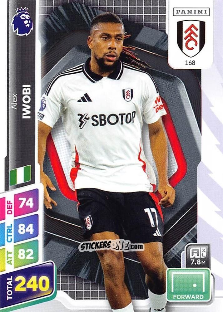 Sticker Alex Iwobi - English Premier League 2024-2025. Adrenalyn XL Plus
 n. 168 - Panini