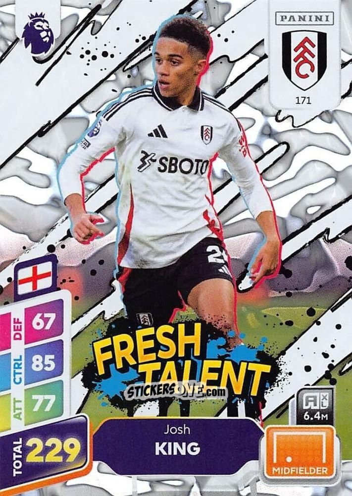 Figurina Joshua King - English Premier League 2024-2025. Adrenalyn XL Plus
 n. 171 - Panini
