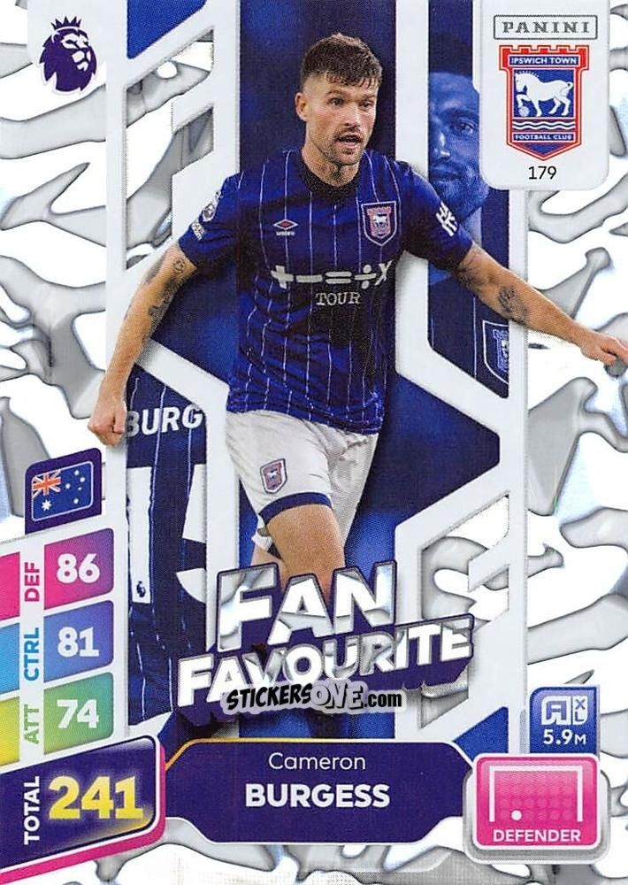 Cromo Cameron Burgess - English Premier League 2024-2025. Adrenalyn XL Plus
 n. 179 - Panini