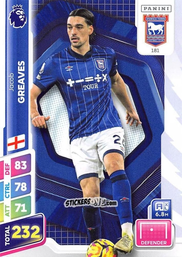 Cromo Jacob Greaves - English Premier League 2024-2025. Adrenalyn XL Plus
 n. 181 - Panini