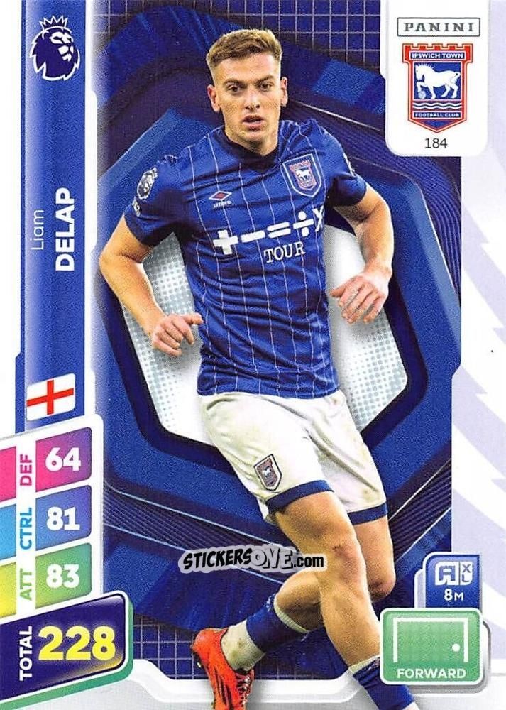 Cromo Liam Delap - English Premier League 2024-2025. Adrenalyn XL Plus
 n. 184 - Panini