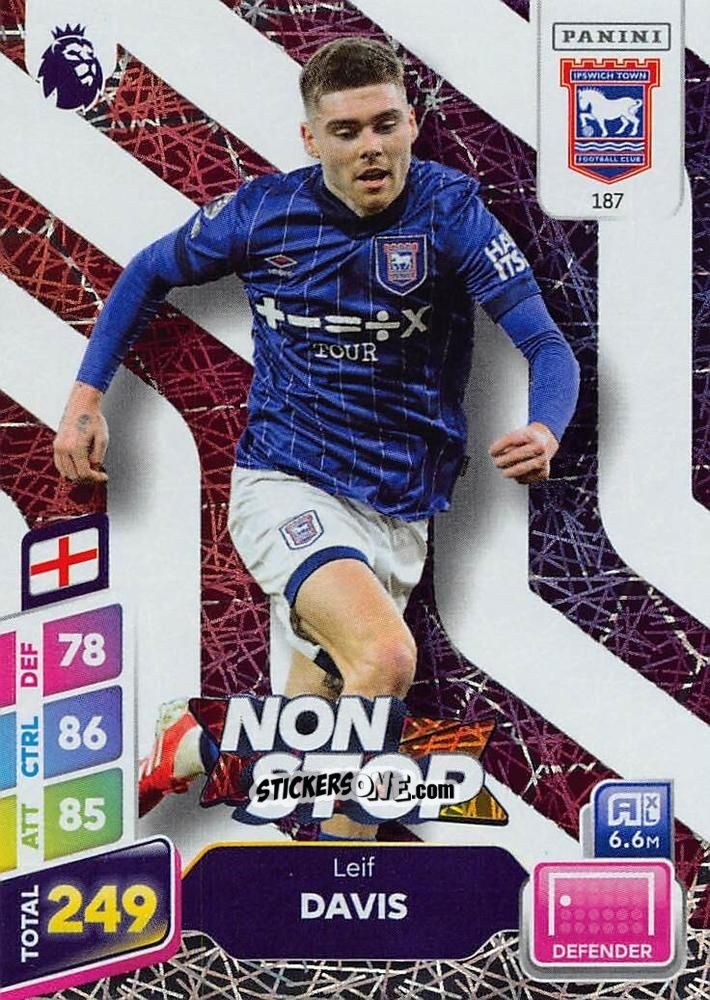 Cromo Leif Davis - English Premier League 2024-2025. Adrenalyn XL Plus
 n. 187 - Panini