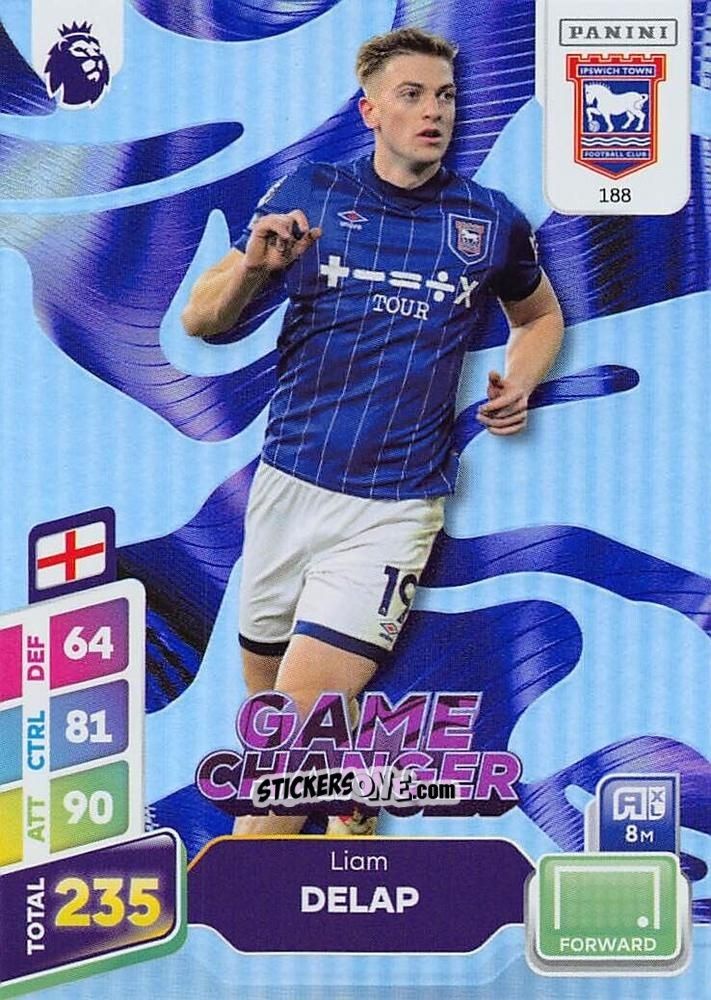 Cromo Liam Delap - English Premier League 2024-2025. Adrenalyn XL Plus
 n. 188 - Panini