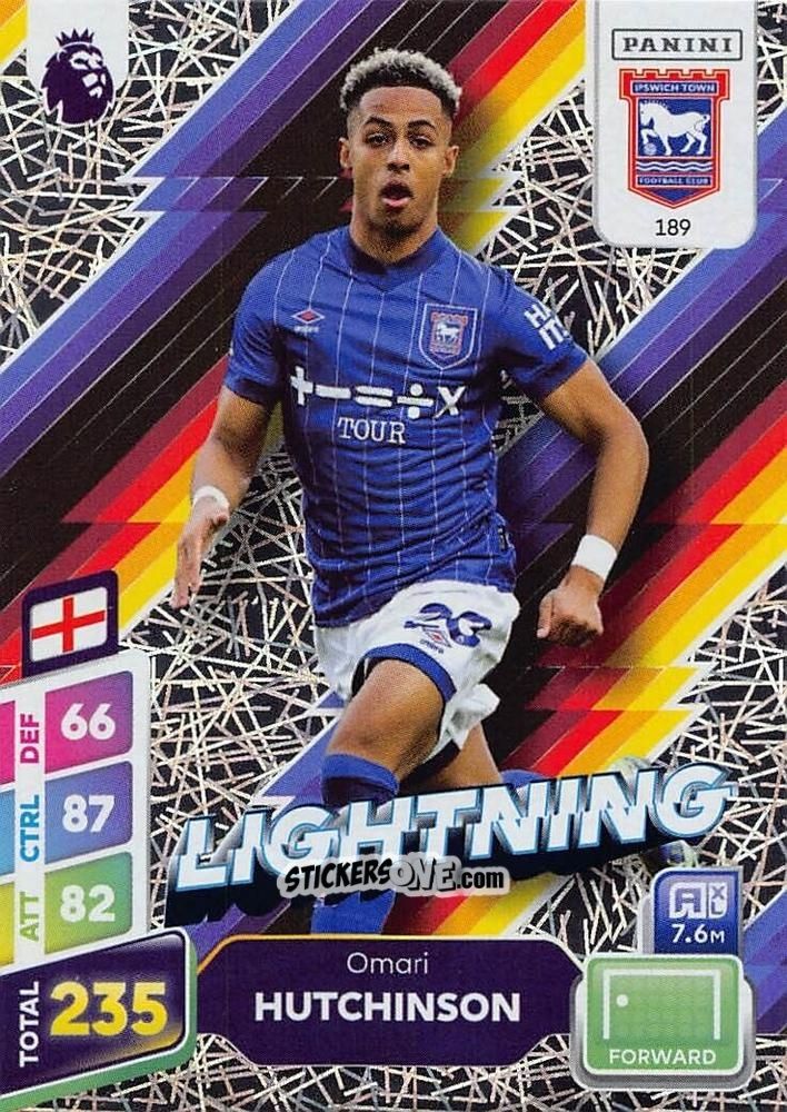 Cromo Omari Hutchinson - English Premier League 2024-2025. Adrenalyn XL Plus
 n. 189 - Panini
