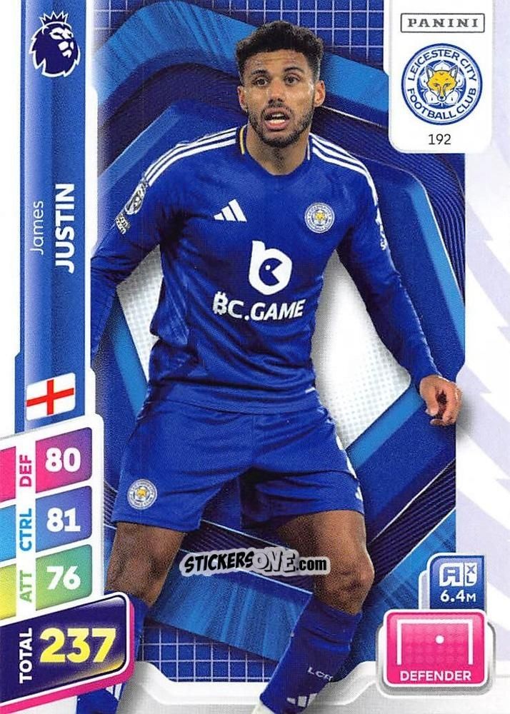 Cromo James Justin - English Premier League 2024-2025. Adrenalyn XL Plus
 n. 192 - Panini
