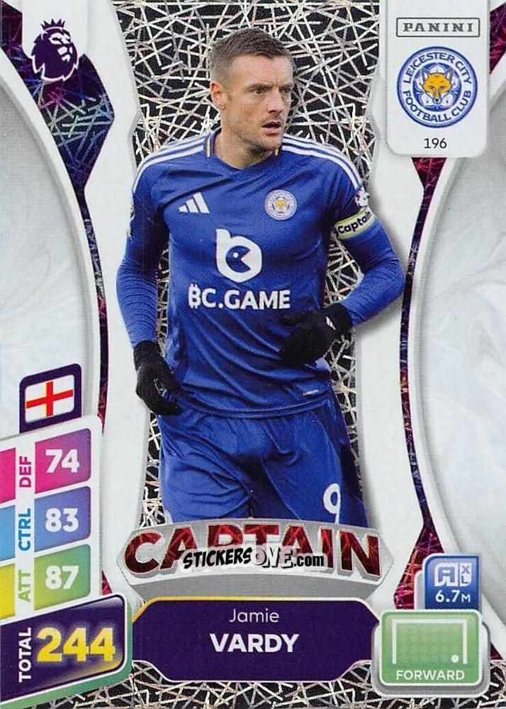 Sticker Jamie Vardy - English Premier League 2024-2025. Adrenalyn XL Plus
 n. 196 - Panini