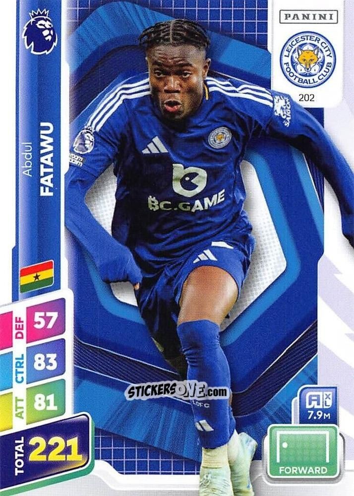 Sticker Abdul Fatawu - English Premier League 2024-2025. Adrenalyn XL Plus
 n. 202 - Panini