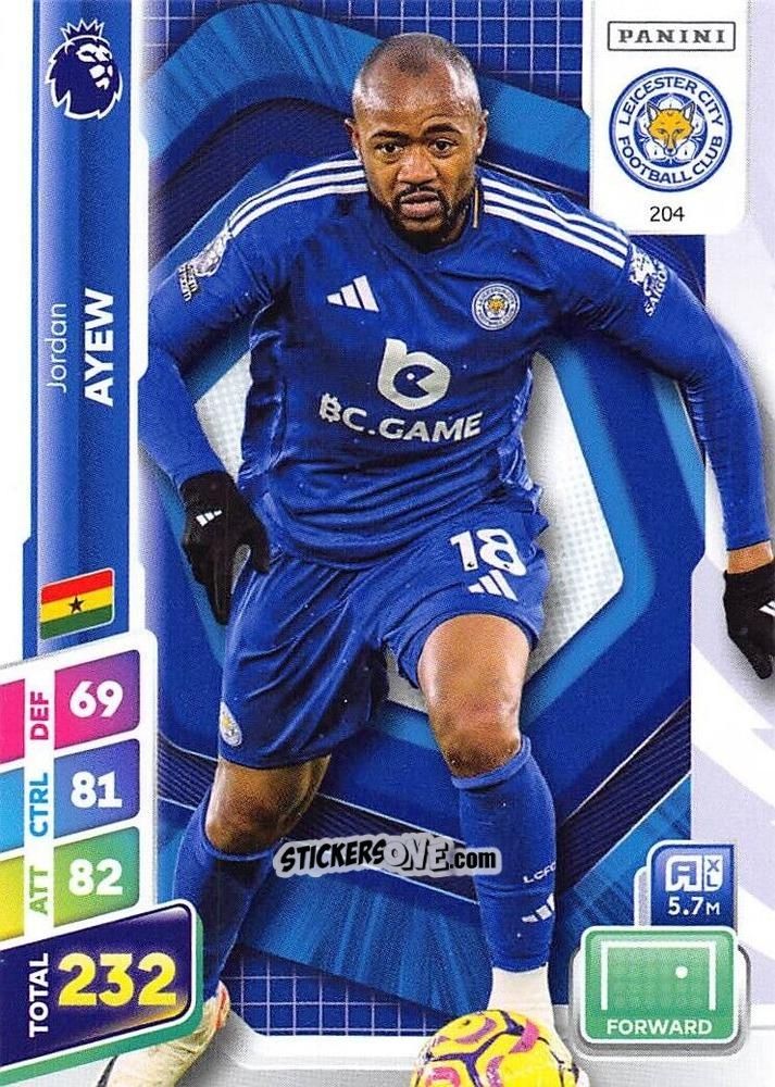 Sticker Jordan Ayew - English Premier League 2024-2025. Adrenalyn XL Plus
 n. 204 - Panini