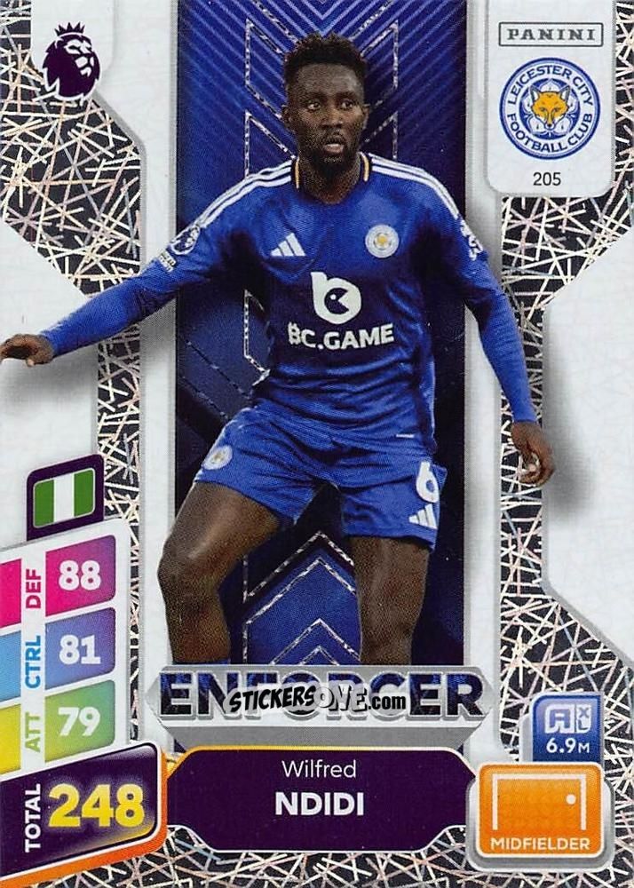 Figurina Wilfred Ndidi - English Premier League 2024-2025. Adrenalyn XL Plus
 n. 205 - Panini