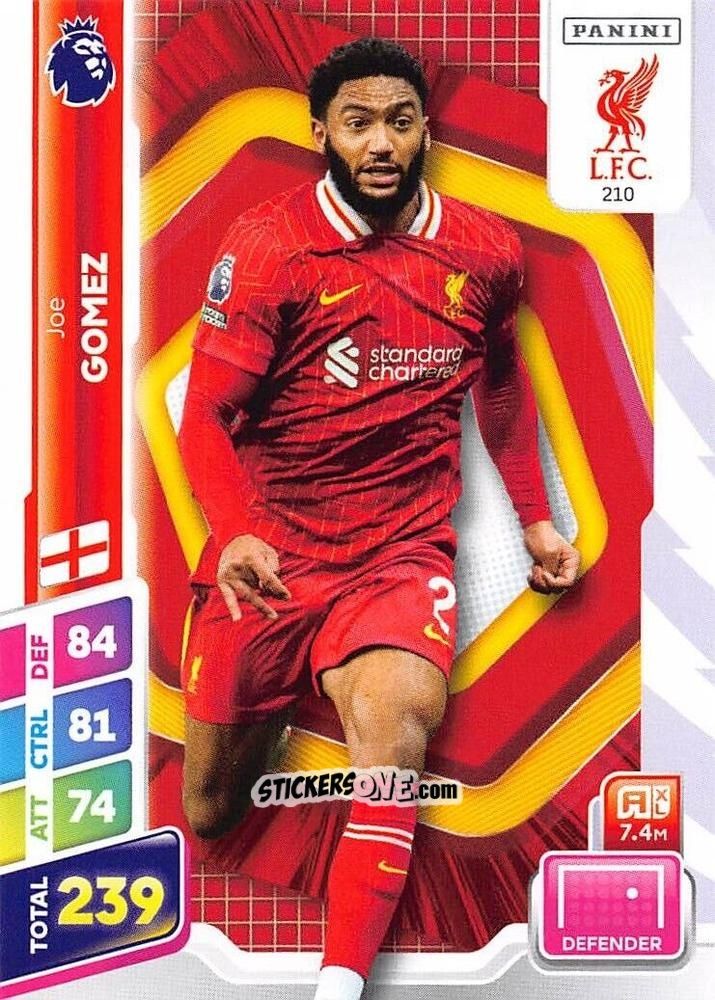 Cromo Joe Gomez - English Premier League 2024-2025. Adrenalyn XL Plus
 n. 210 - Panini