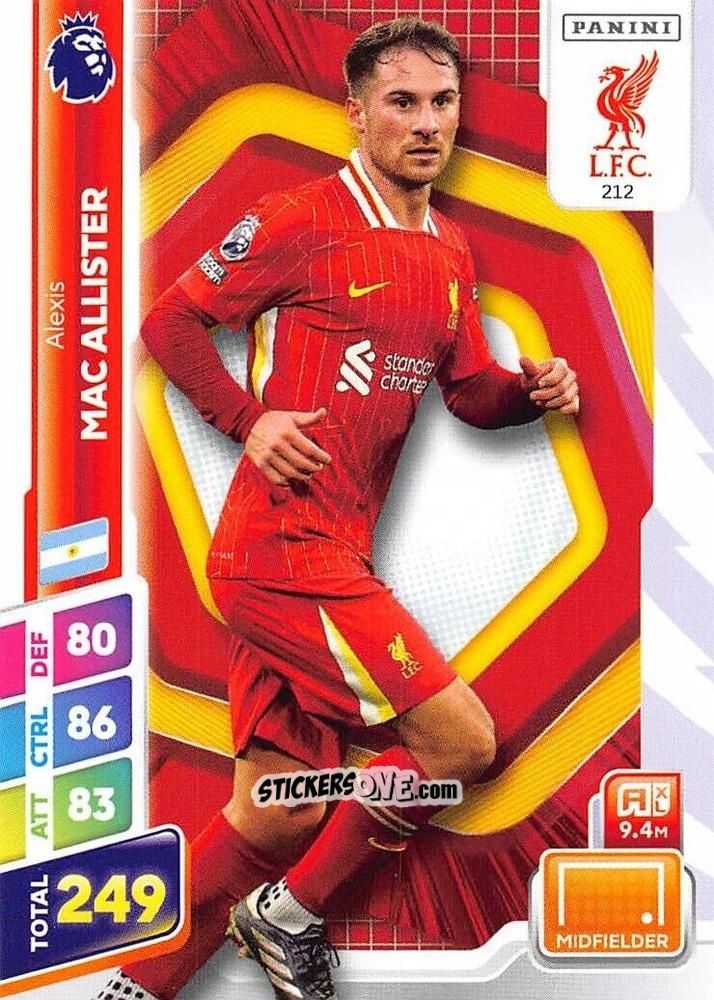 Cromo Alexis Mac Allister - English Premier League 2024-2025. Adrenalyn XL Plus
 n. 212 - Panini
