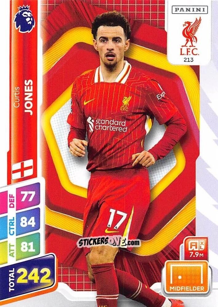 Sticker Curtis Jones - English Premier League 2024-2025. Adrenalyn XL Plus
 n. 213 - Panini