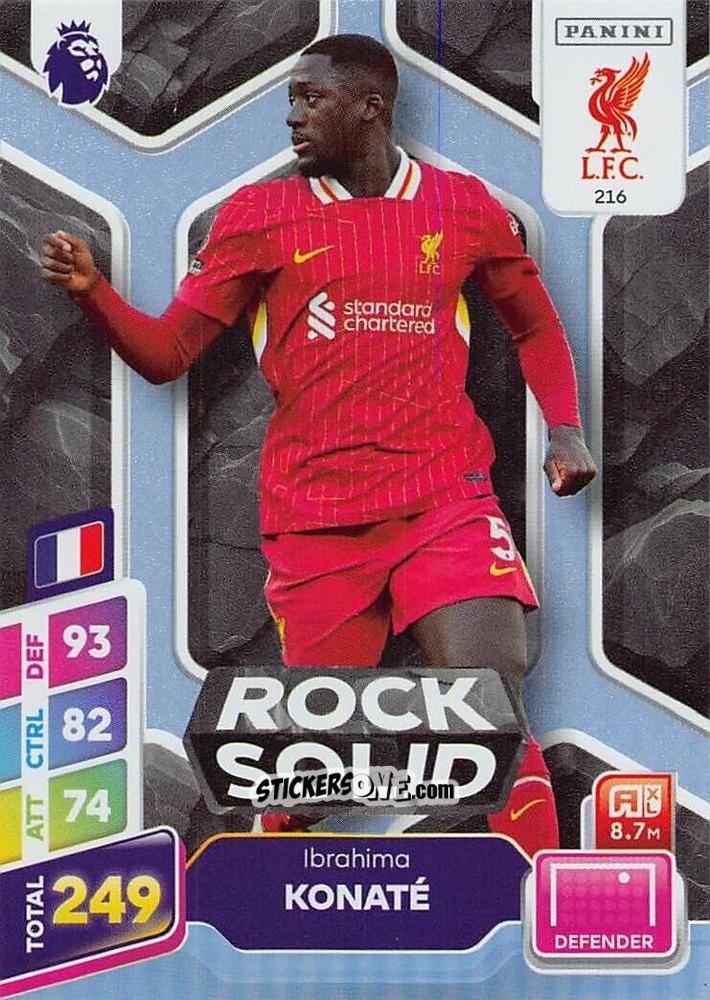 Sticker Ibrahima Konaté - English Premier League 2024-2025. Adrenalyn XL Plus
 n. 216 - Panini