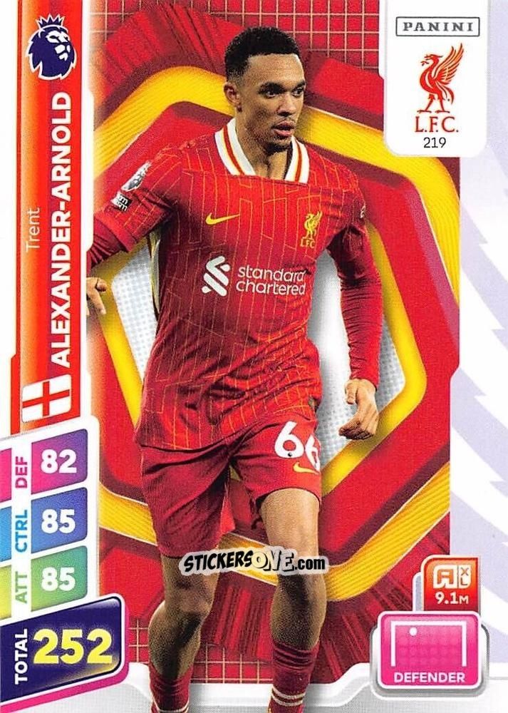 Figurina Trent Alexander-Arnold - English Premier League 2024-2025. Adrenalyn XL Plus
 n. 219 - Panini