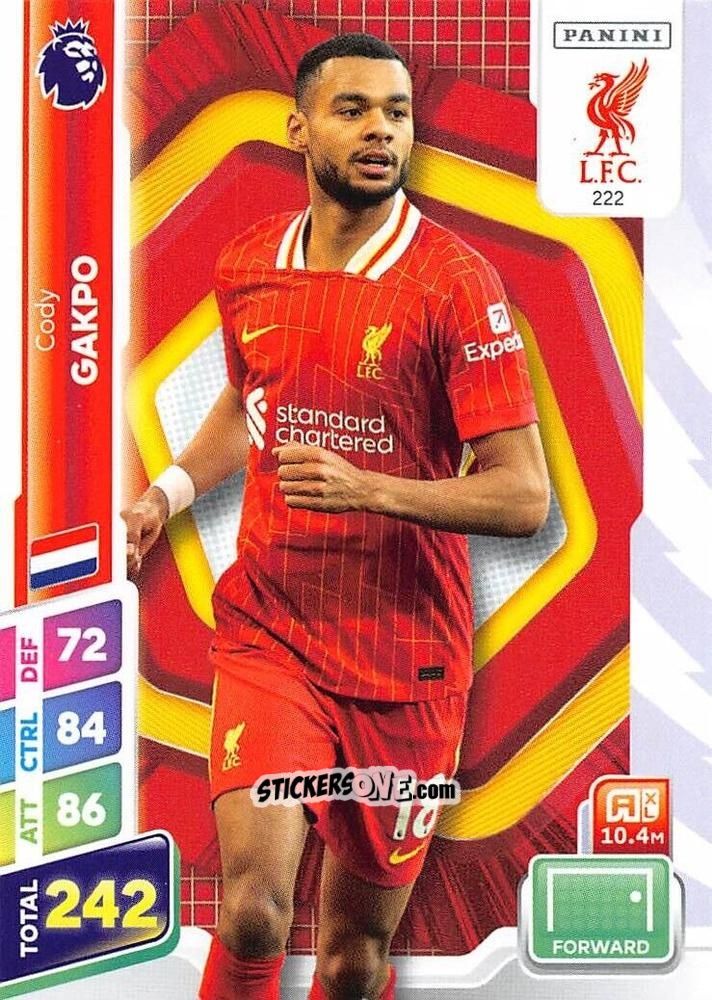 Cromo Cody Gakpo - English Premier League 2024-2025. Adrenalyn XL Plus
 n. 222 - Panini