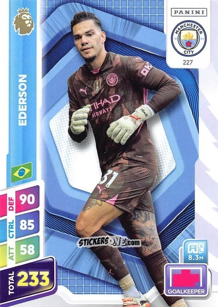 Figurina Ederson - English Premier League 2024-2025. Adrenalyn XL Plus
 n. 227 - Panini