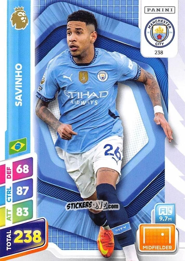 Cromo Savinho - English Premier League 2024-2025. Adrenalyn XL Plus
 n. 238 - Panini