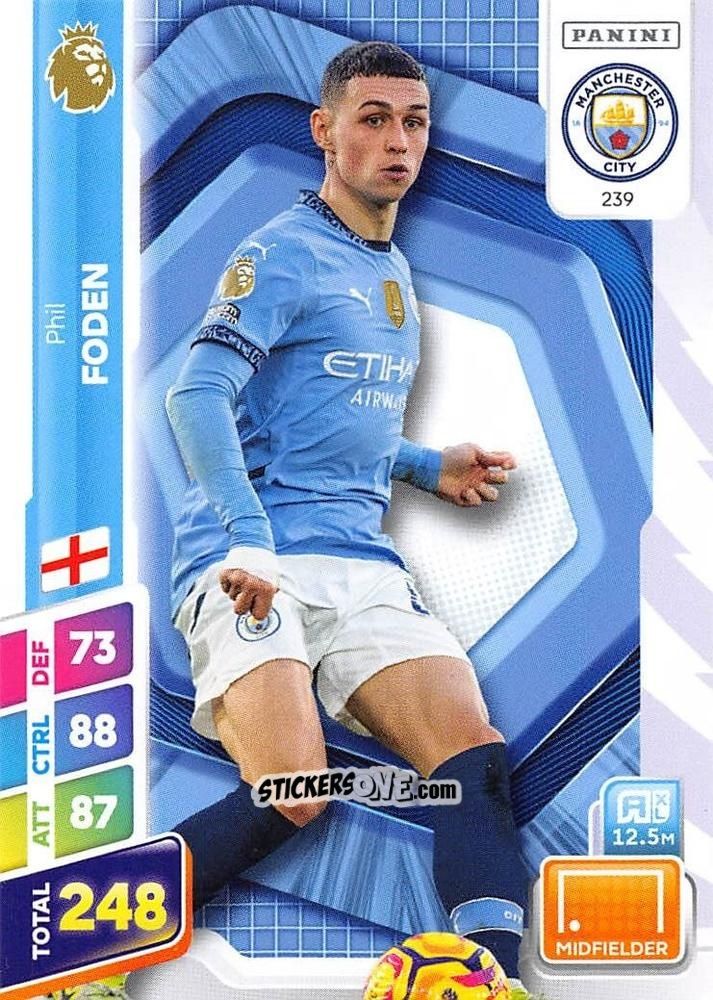 Cromo Phil Foden - English Premier League 2024-2025. Adrenalyn XL Plus
 n. 239 - Panini