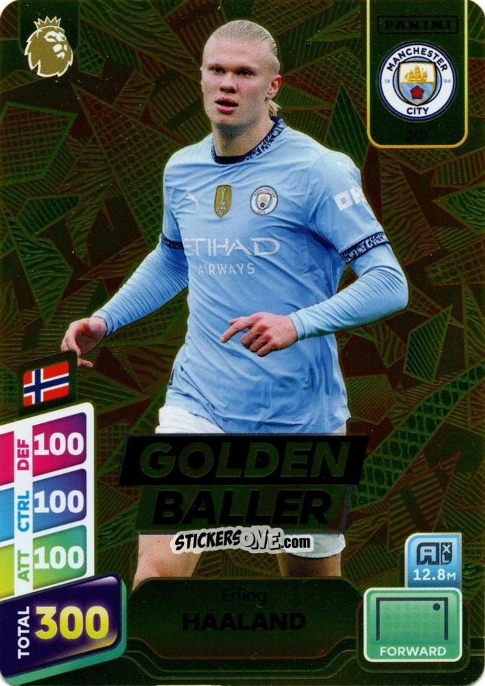 Cromo Erling Haaland - English Premier League 2024-2025. Adrenalyn XL Plus
 n. 240 - Panini