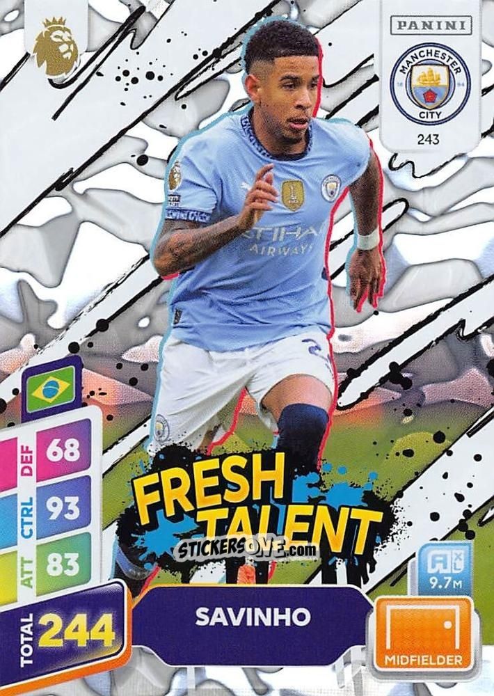 Cromo Savinho - English Premier League 2024-2025. Adrenalyn XL Plus
 n. 243 - Panini