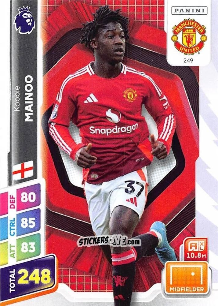 Sticker Kobbie Mainoo - English Premier League 2024-2025. Adrenalyn XL Plus
 n. 249 - Panini