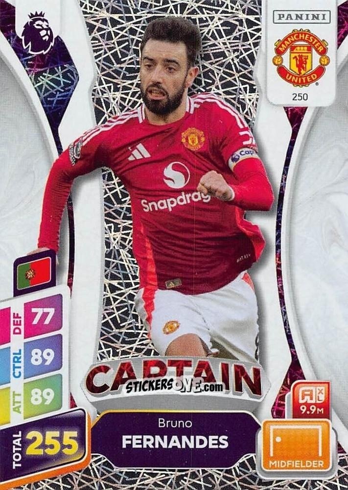 Sticker Bruno Fernandes - English Premier League 2024-2025. Adrenalyn XL Plus
 n. 250 - Panini