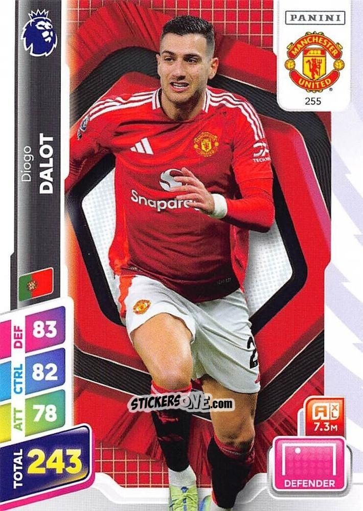 Figurina Diogo Dalot - English Premier League 2024-2025. Adrenalyn XL Plus
 n. 255 - Panini