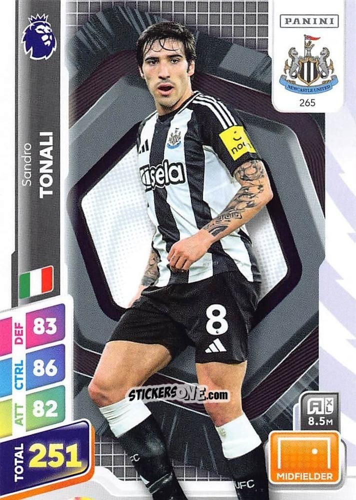 Sticker Sandro Tonali - English Premier League 2024-2025. Adrenalyn XL Plus
 n. 265 - Panini