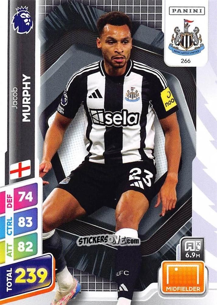 Cromo Jacob Murphy - English Premier League 2024-2025. Adrenalyn XL Plus
 n. 266 - Panini