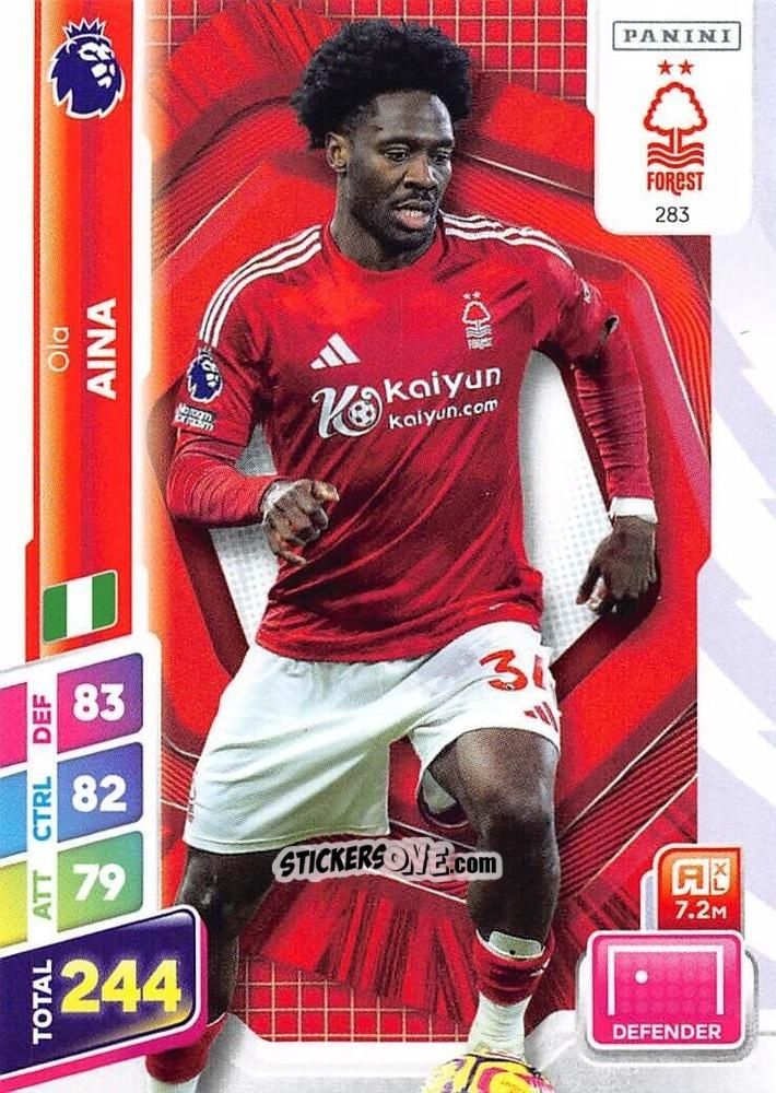 Sticker Ola Aina - English Premier League 2024-2025. Adrenalyn XL Plus
 n. 283 - Panini