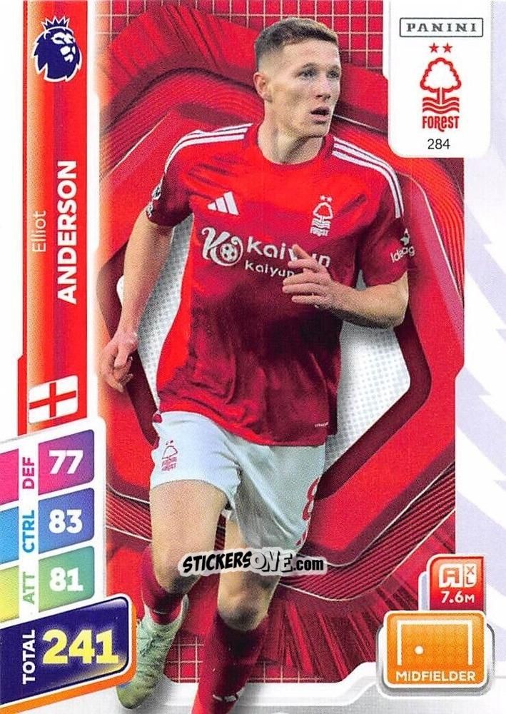 Cromo Elliot Anderson - English Premier League 2024-2025. Adrenalyn XL Plus
 n. 284 - Panini
