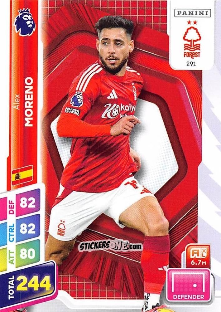 Figurina Àlex Moreno - English Premier League 2024-2025. Adrenalyn XL Plus
 n. 291 - Panini